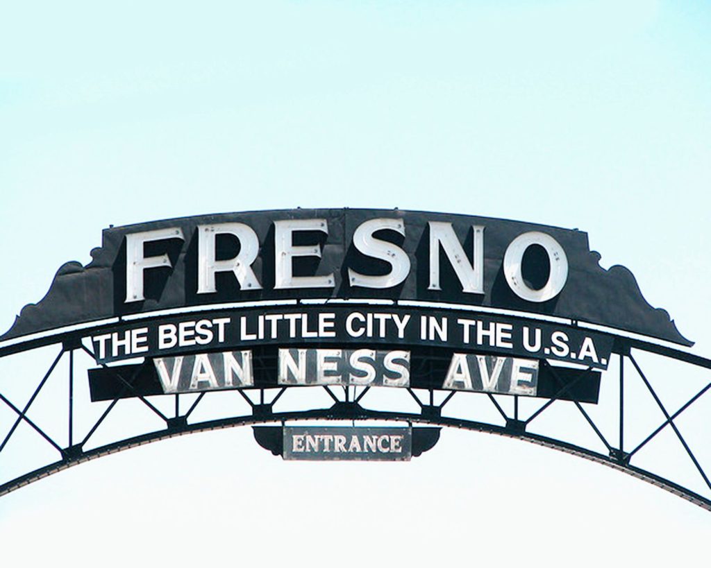 Fresno, The Best Little City in the USA sign